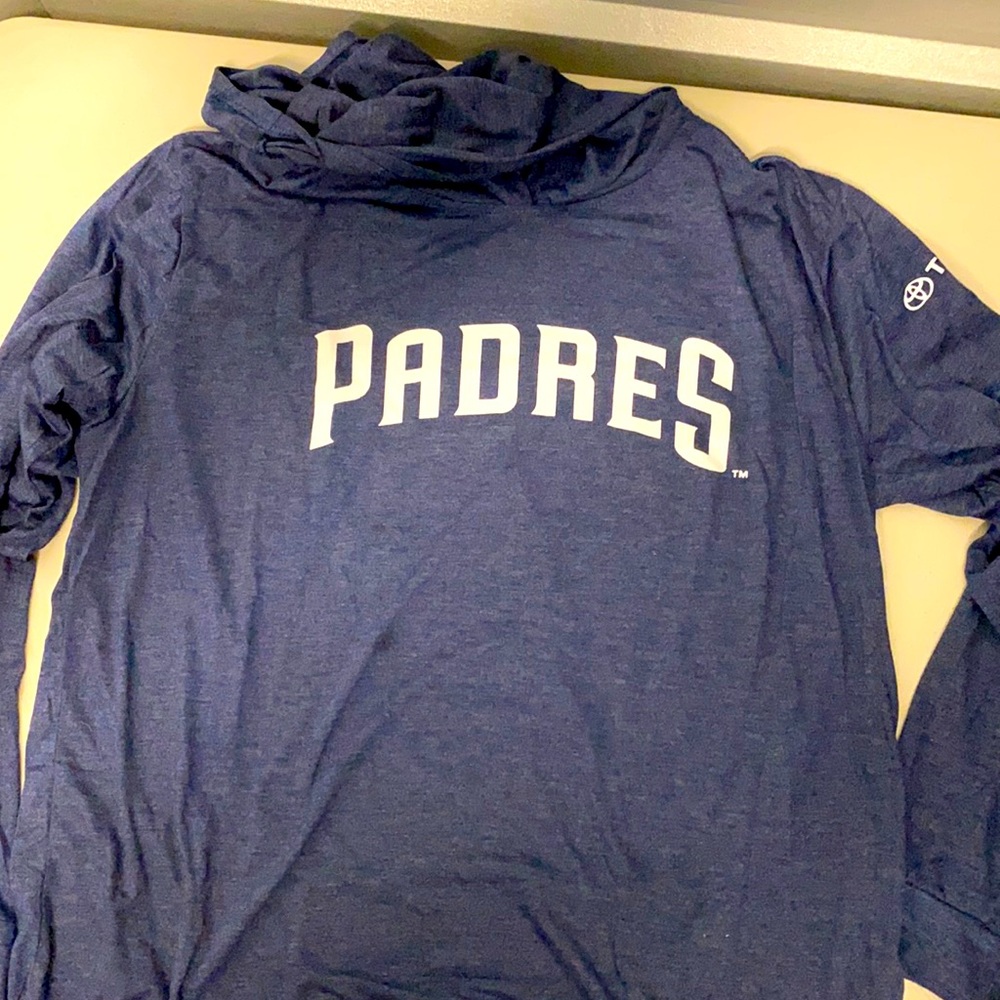 San Diego Padres Light Hooded Long Sleeve Shirt